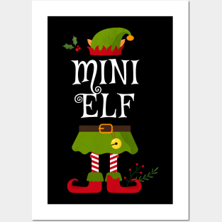 Mini Elf Shirt , Family Matching Group Christmas Shirt, Matching T Shirt for Family, Family Reunion Shirts Posters and Art